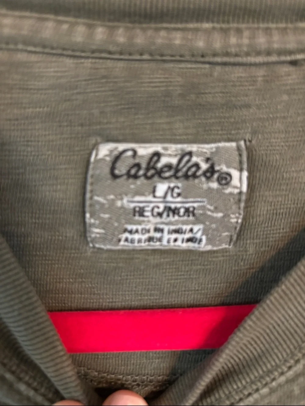 Cabela’s Men's Olive Green Crew Neck T-Shirt SZ L